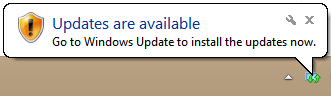 Screenshot: Windows Update Notification Tool